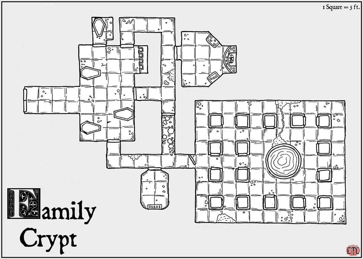 Family Crypt Fantasy Map