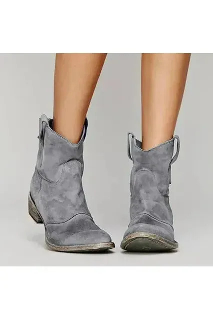Fate - Vintage Cowboy Ankle Boots