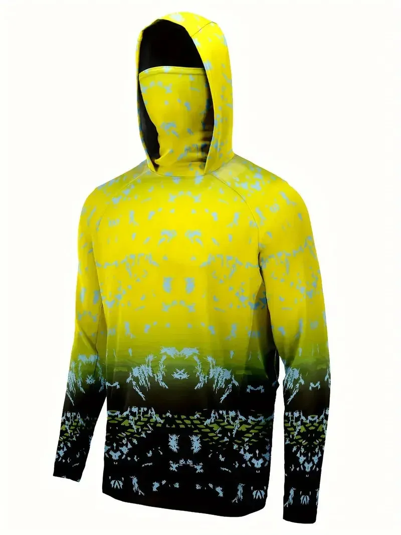 Fishing Hoodie Shirt for Men – UV Protection & Quick Dry
