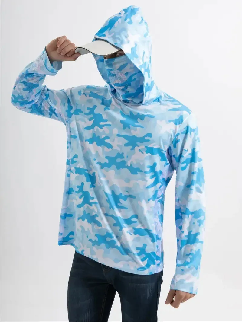 Fishing Hoodie Shirt for Men – UV Protection & Quick Dry