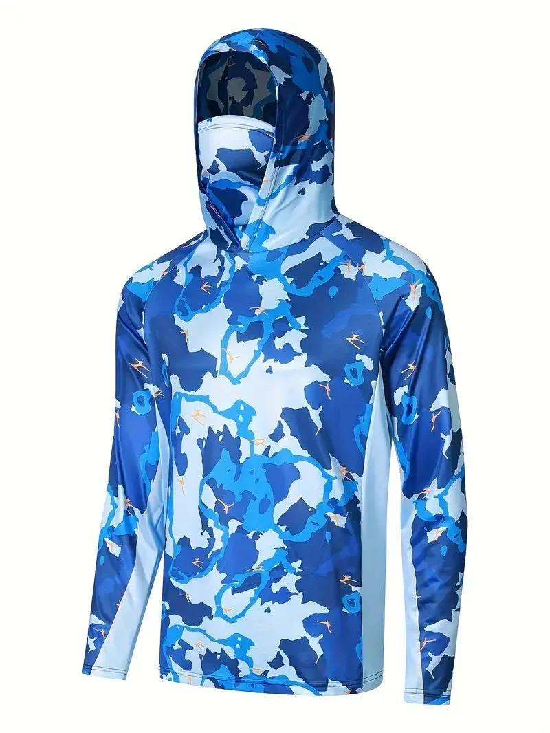 Fishing Hoodie Shirt for Men – UV Protection & Quick Dry