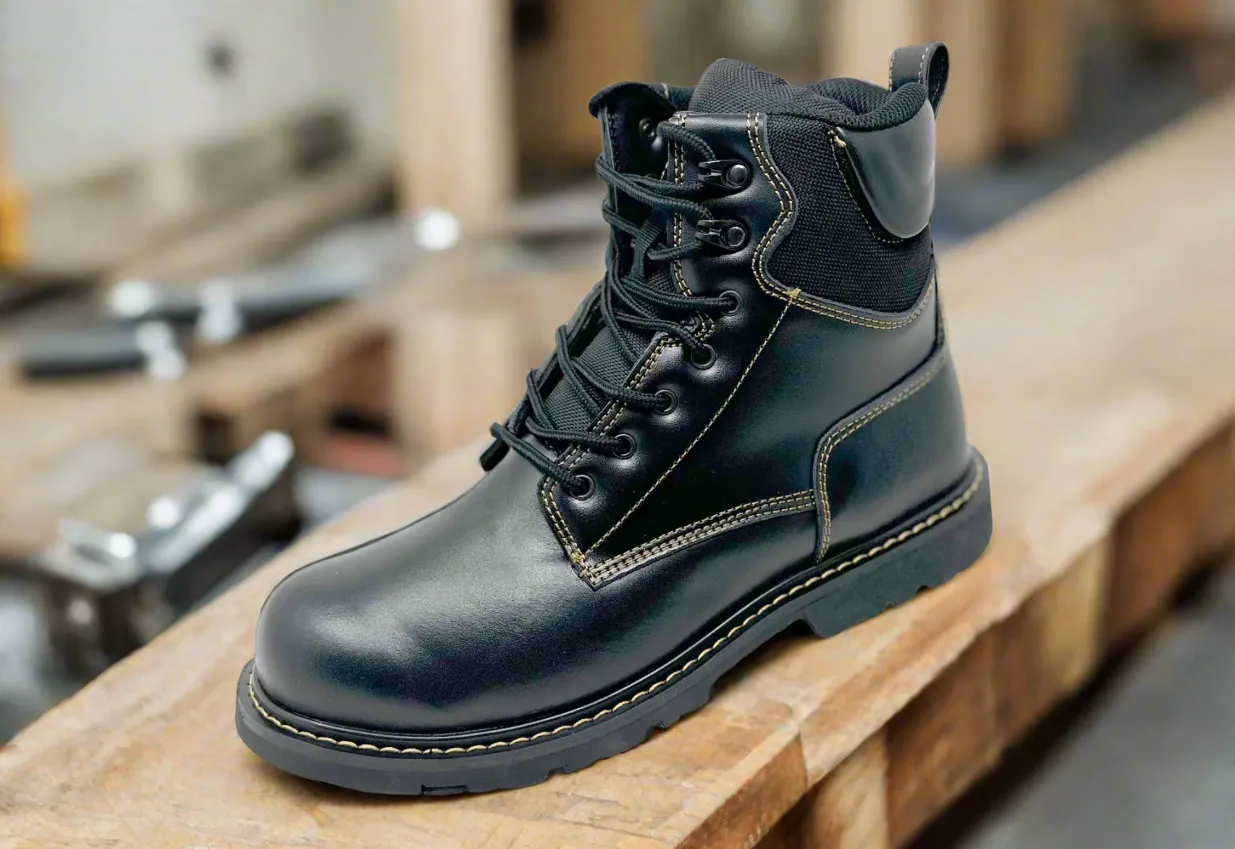 Fitec 6507 Black - Men Oil Resistant Work Boots