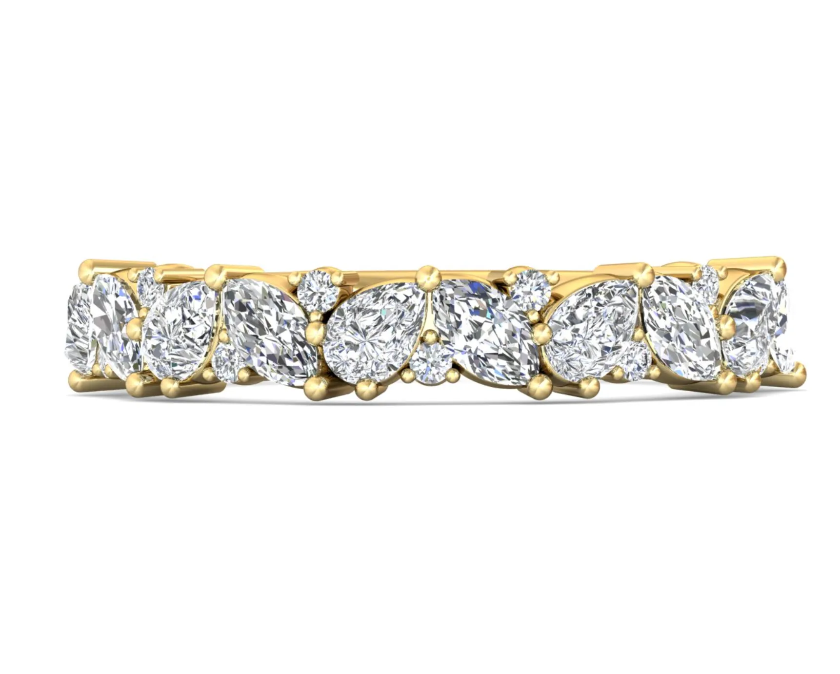 FlyerFit Diamond Wedding Band
