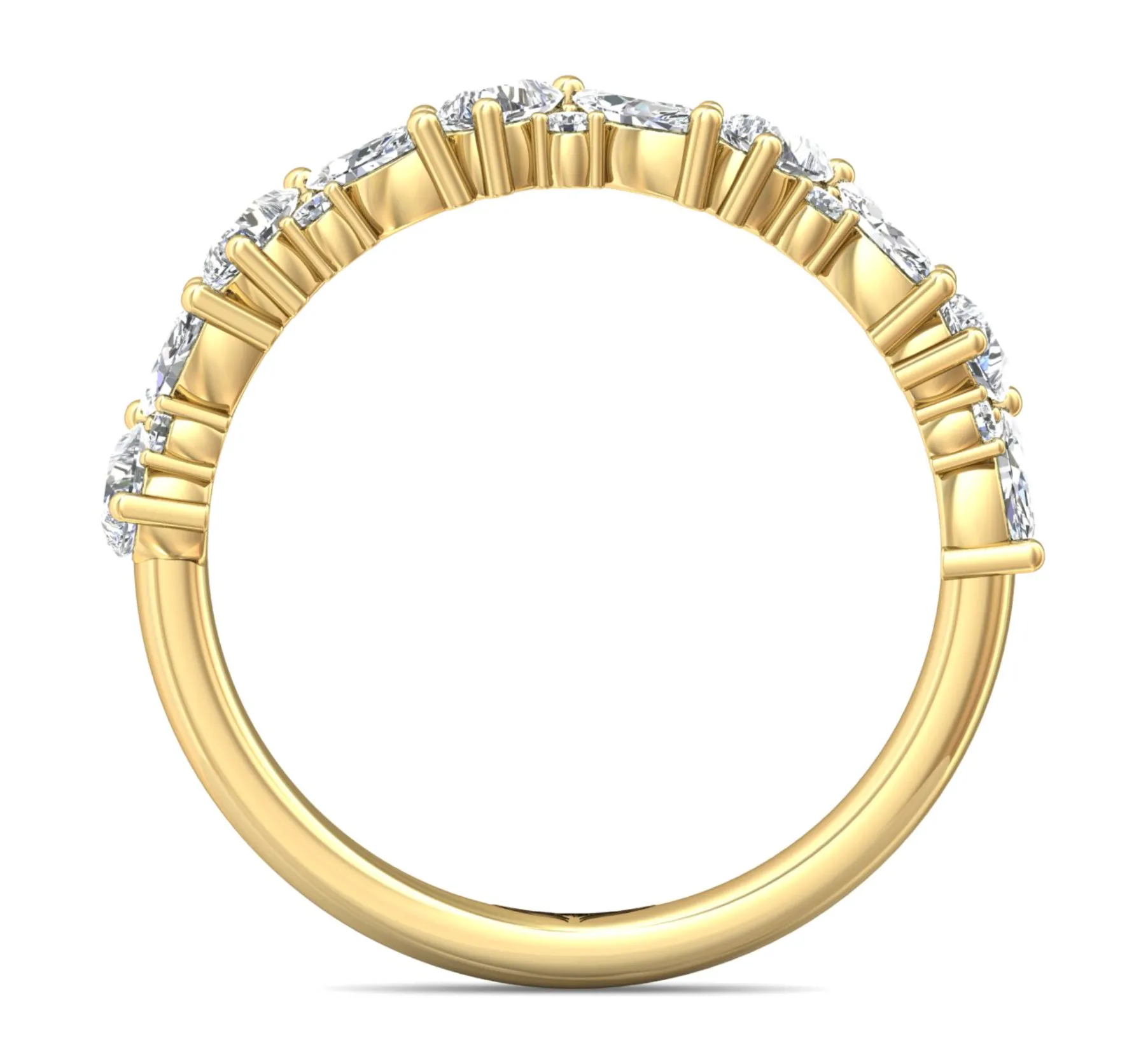 FlyerFit Diamond Wedding Band