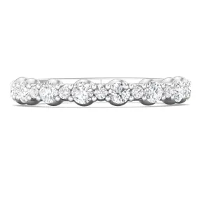 FlyerFit Round Cut Diamond Wedding Band