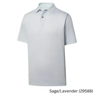 FootJoy Shadow Palm Print Lisle Self Collar L Sage / Lavender (29588)
