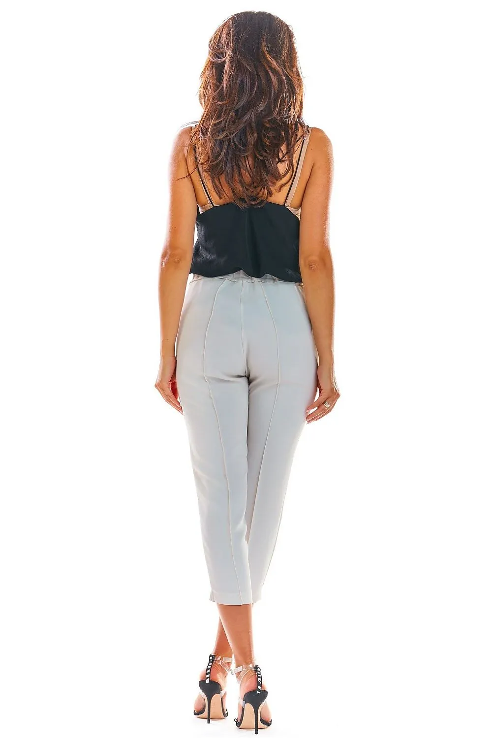 Frilled Waist Fitted Pants
