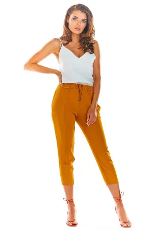 Frilled Waist Fitted Pants