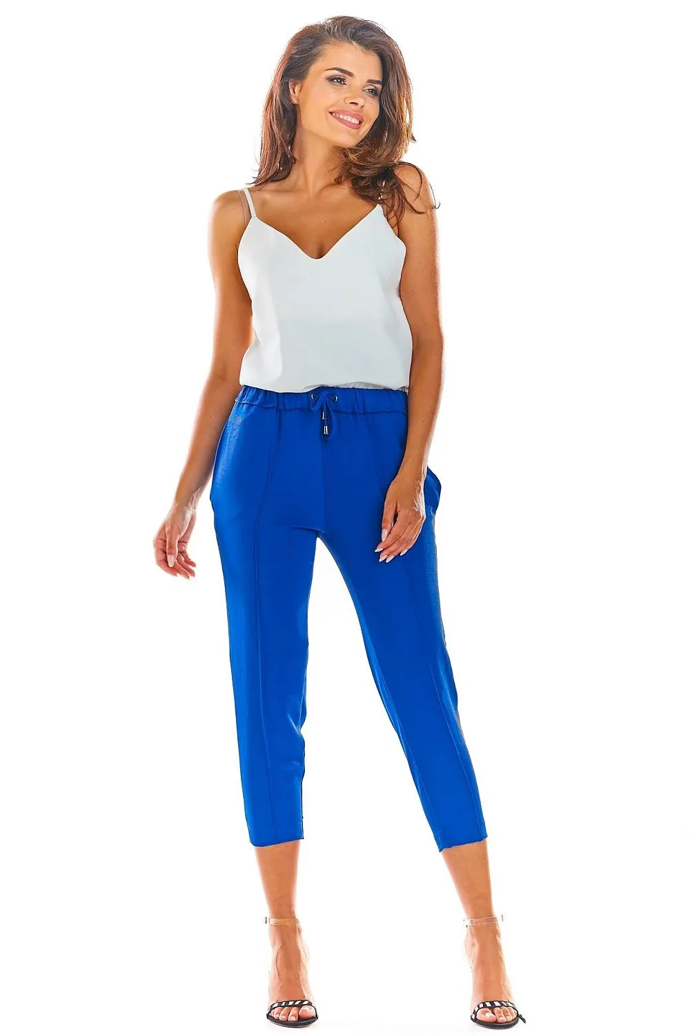 Frilled Waist Fitted Pants