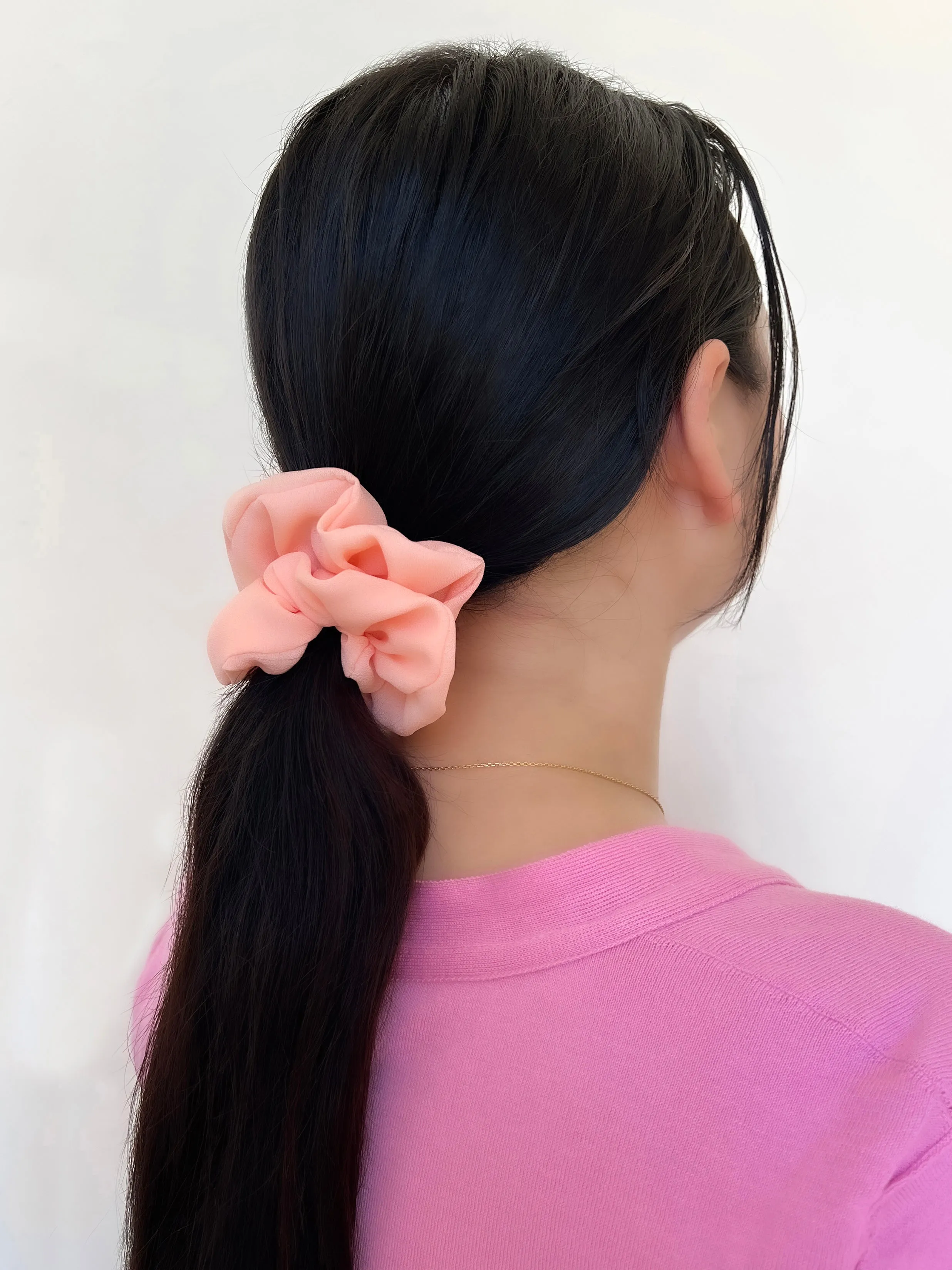 Georgette Black Scrunchie