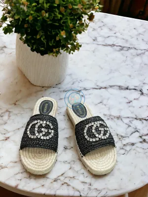 GG Bling Interlock Espadrilles