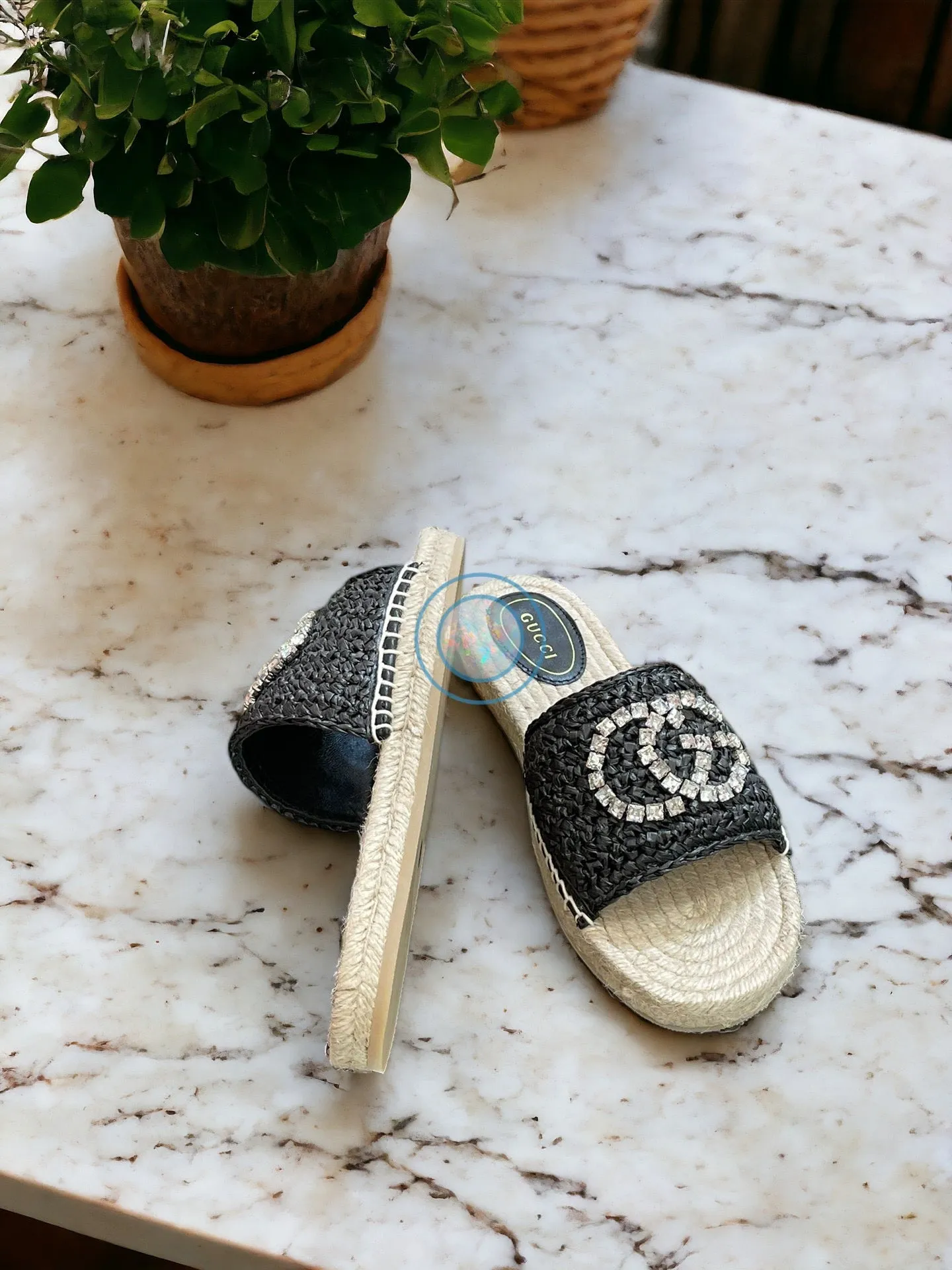 GG Bling Interlock Espadrilles