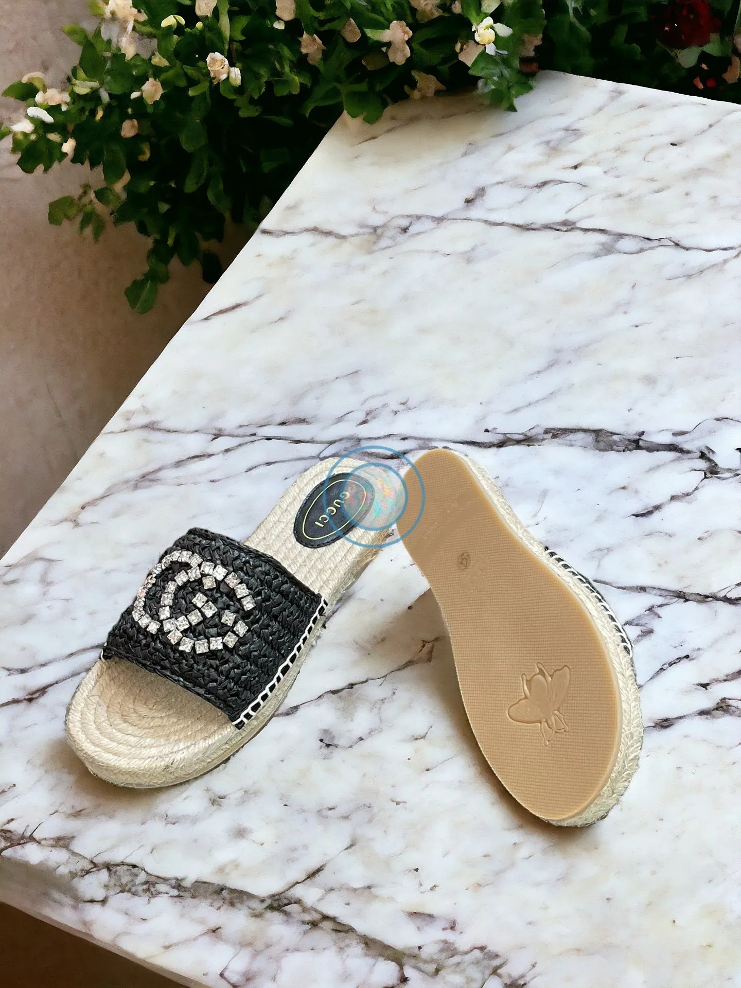 GG Bling Interlock Espadrilles