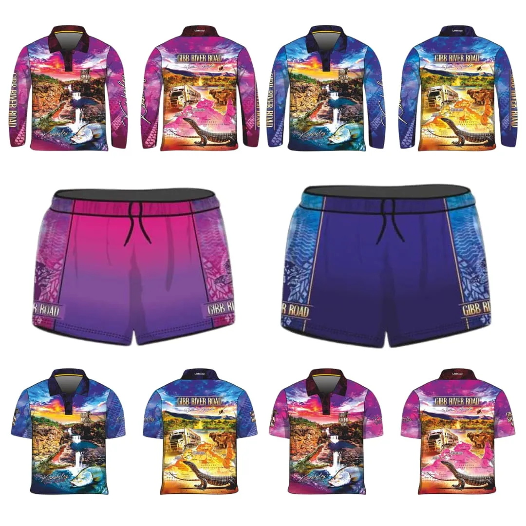 Gibb River Road | Western Australia Purple Fishing Shirt ★Pre-Order★