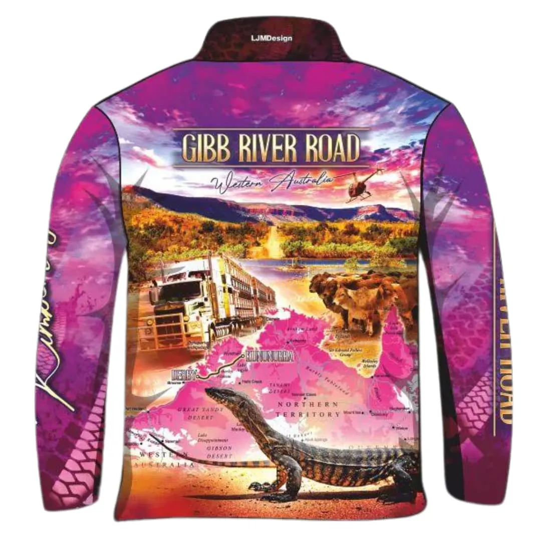 Gibb River Road | Western Australia Purple Fishing Shirt ★Pre-Order★