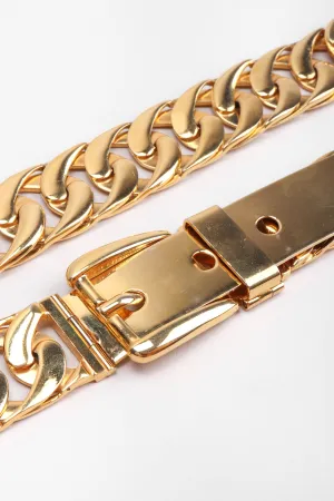 Gold Chain Buckle Belt