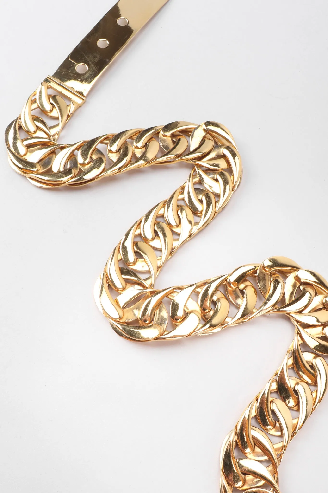 Gold Chain Buckle Belt
