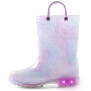 Gradient Glitter Kids Rain Boots