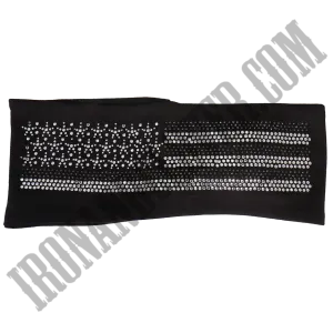Gray American Flag Bling Wrap
