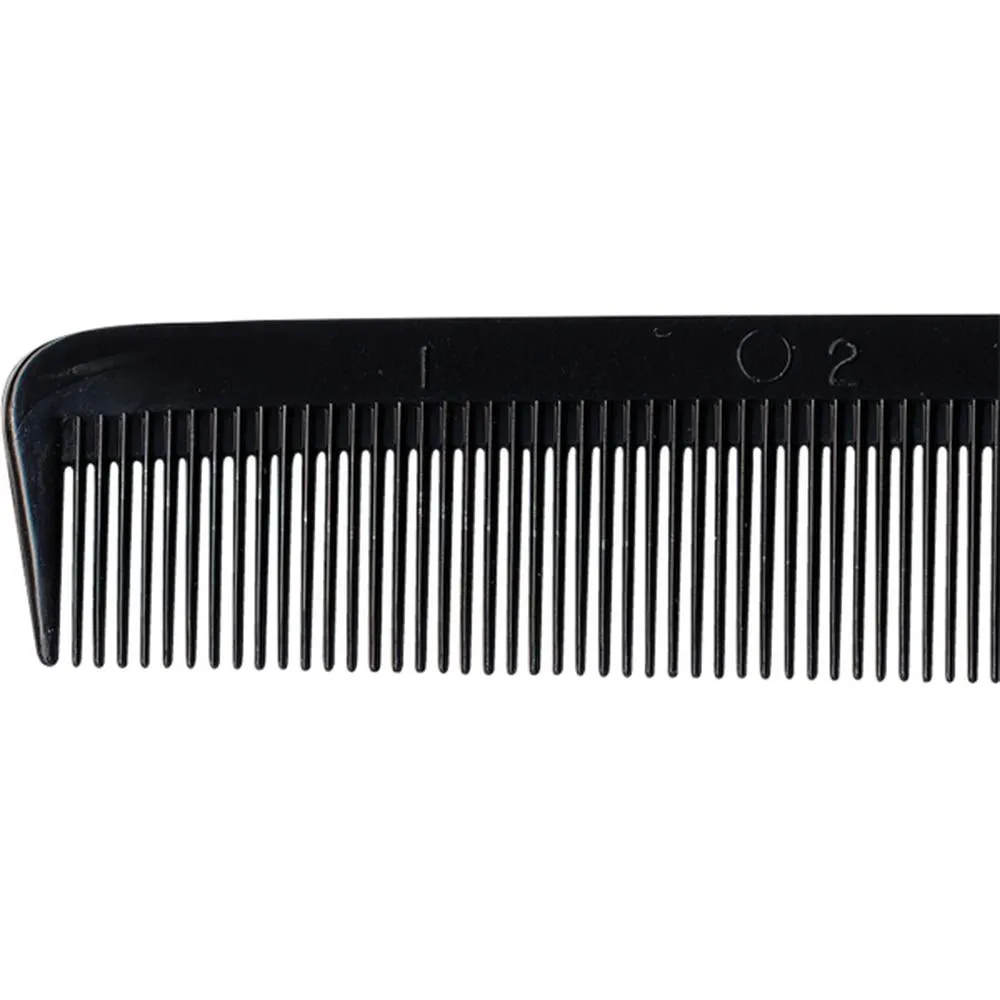 Hair Ware Durable Styling Black Comb / 12 Pack