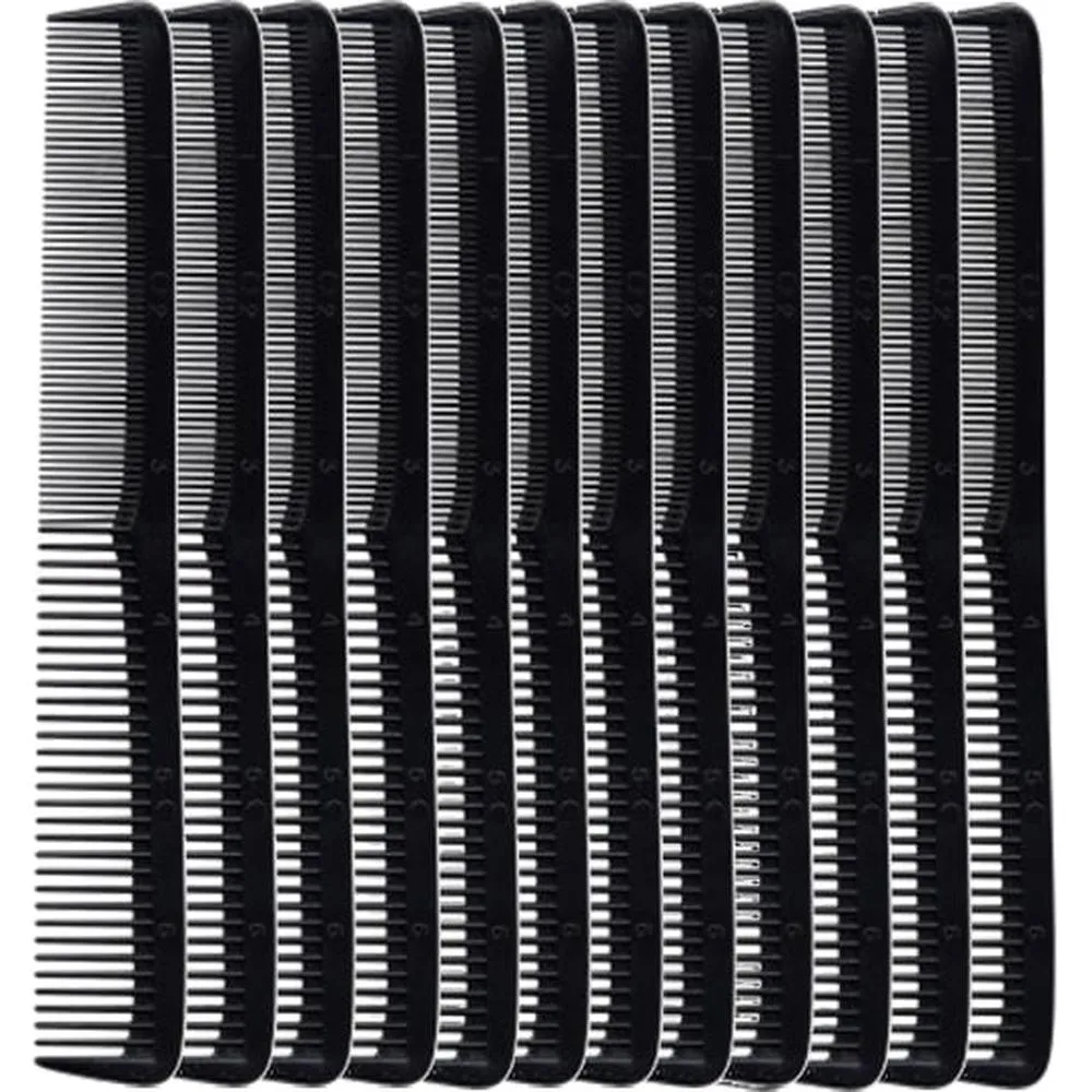 Hair Ware Durable Styling Black Comb / 12 Pack