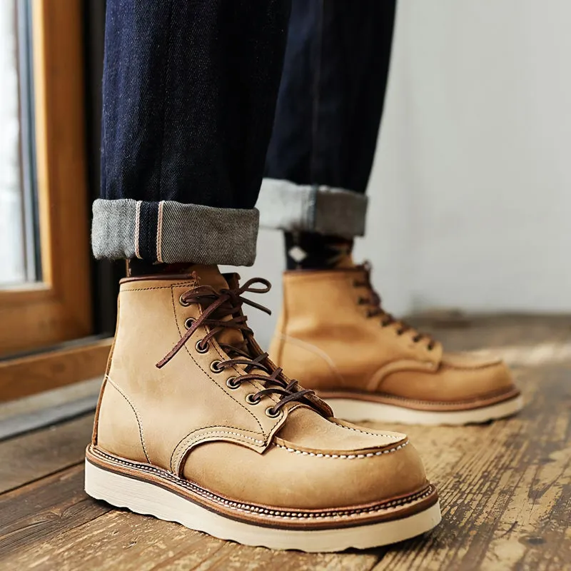 Handmade Vintage Leather Ankle Boots