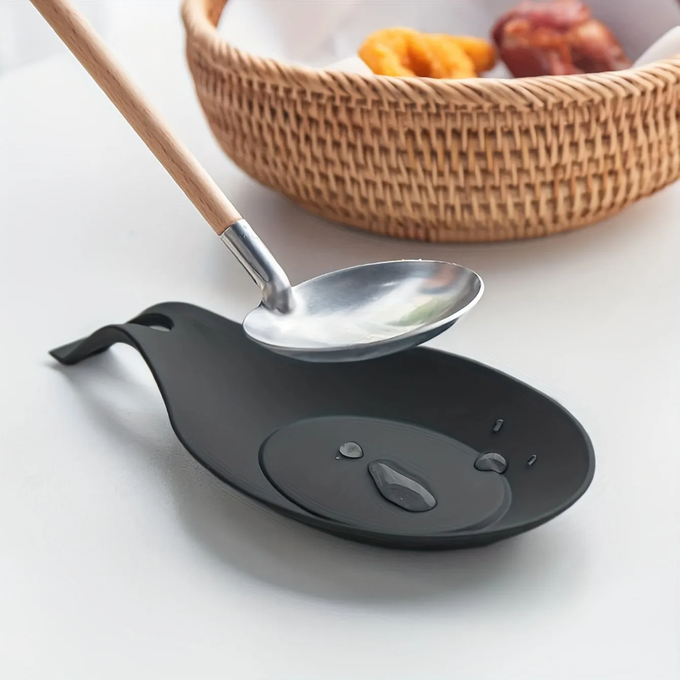 HeatResistant Silicone Spoon Rest NonSlip Durable EasytoClean