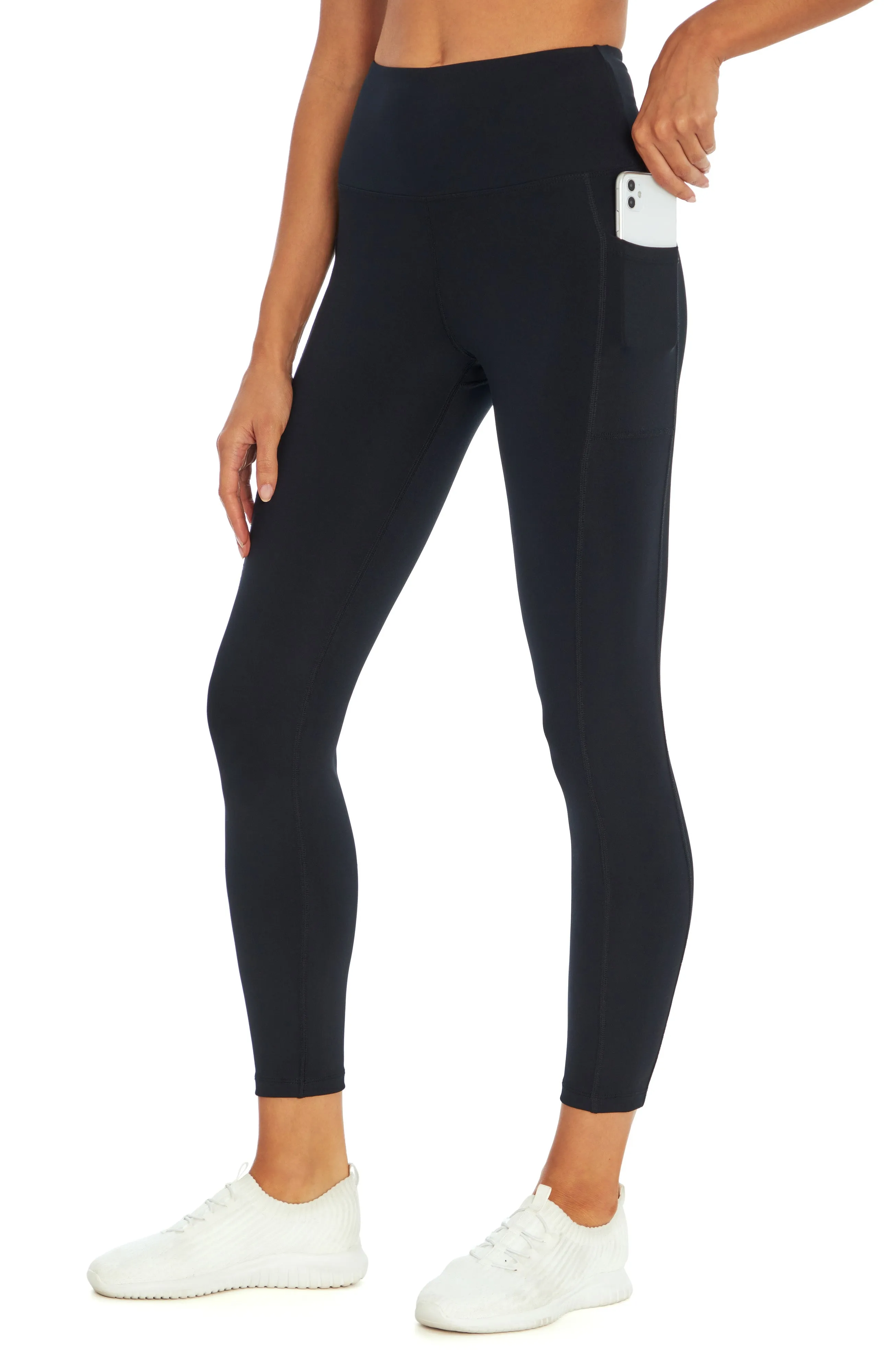 High Rise Flat Waist Ankle (Black)