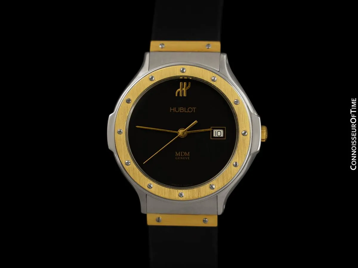 Hublot MDM Two-Tone Midsize Mens Watch - Stainless Steel & 18K Gold
