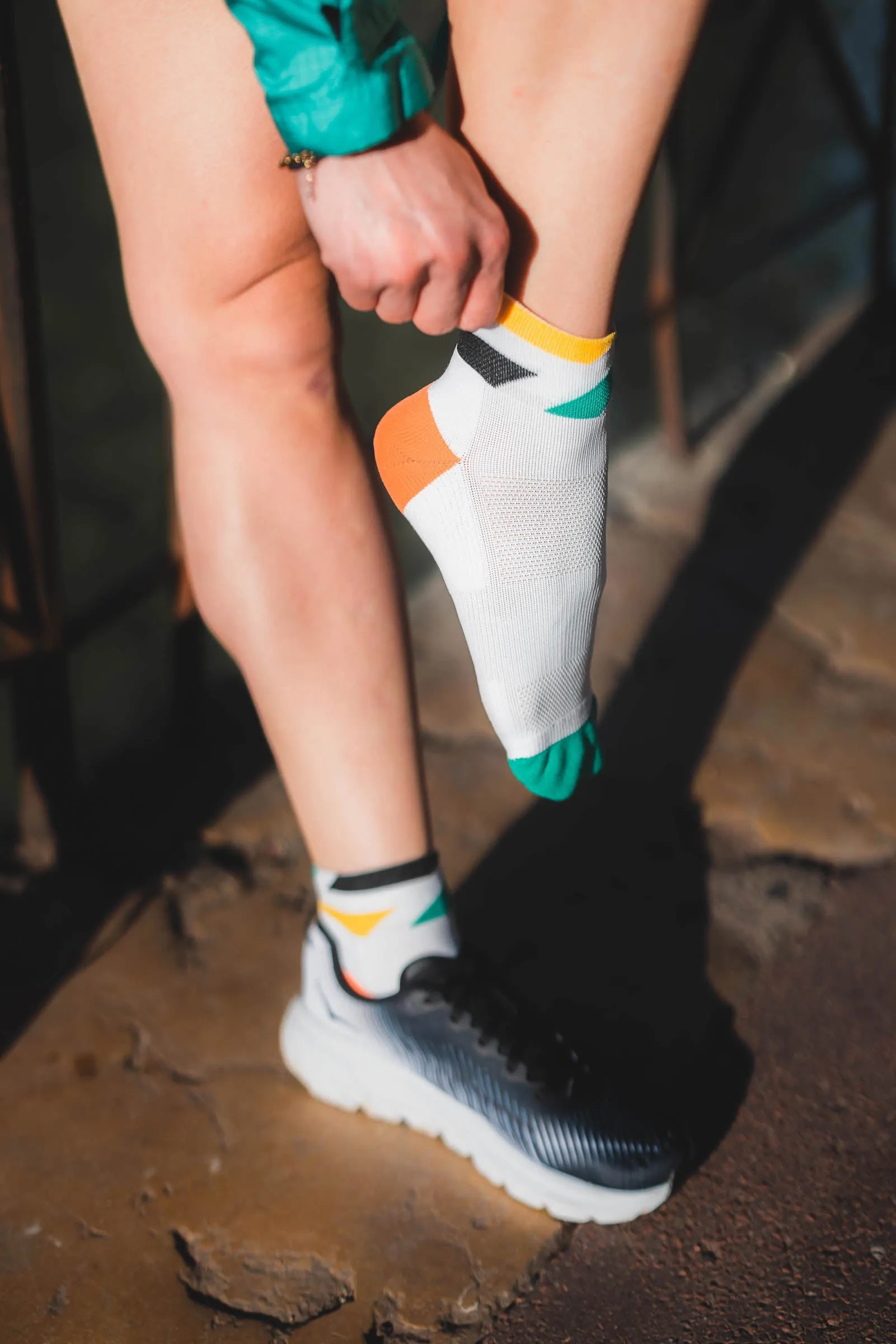 INCYLENCE RUNNING PLATFORMS SHORT WHITE GREEN