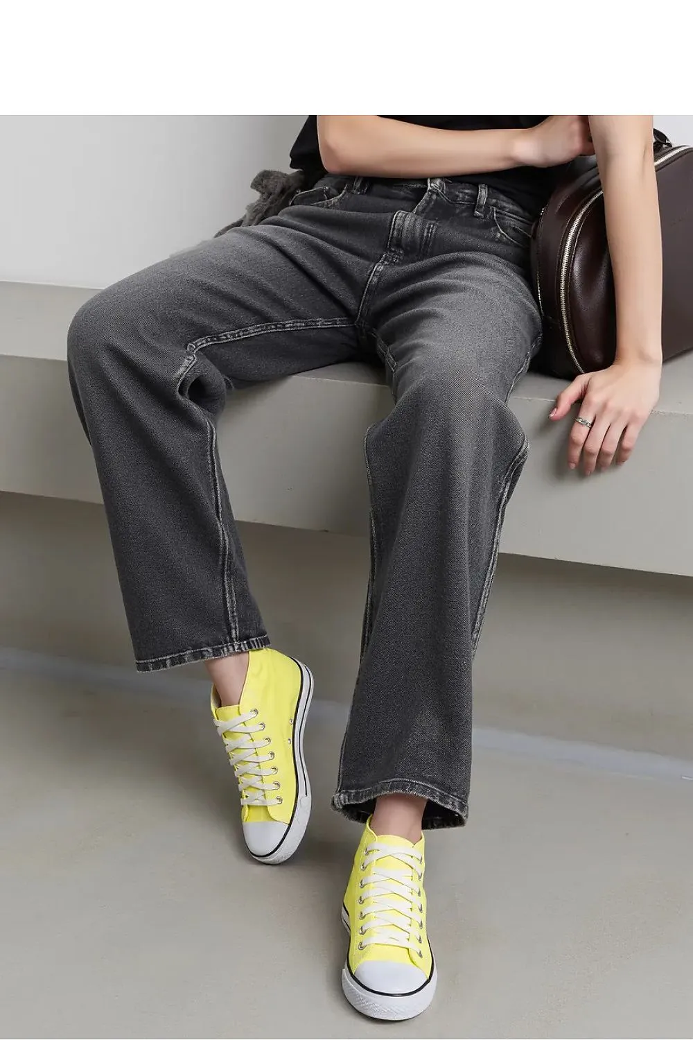 Inello Women's Luminous Yellow Boho High Top Sneakers