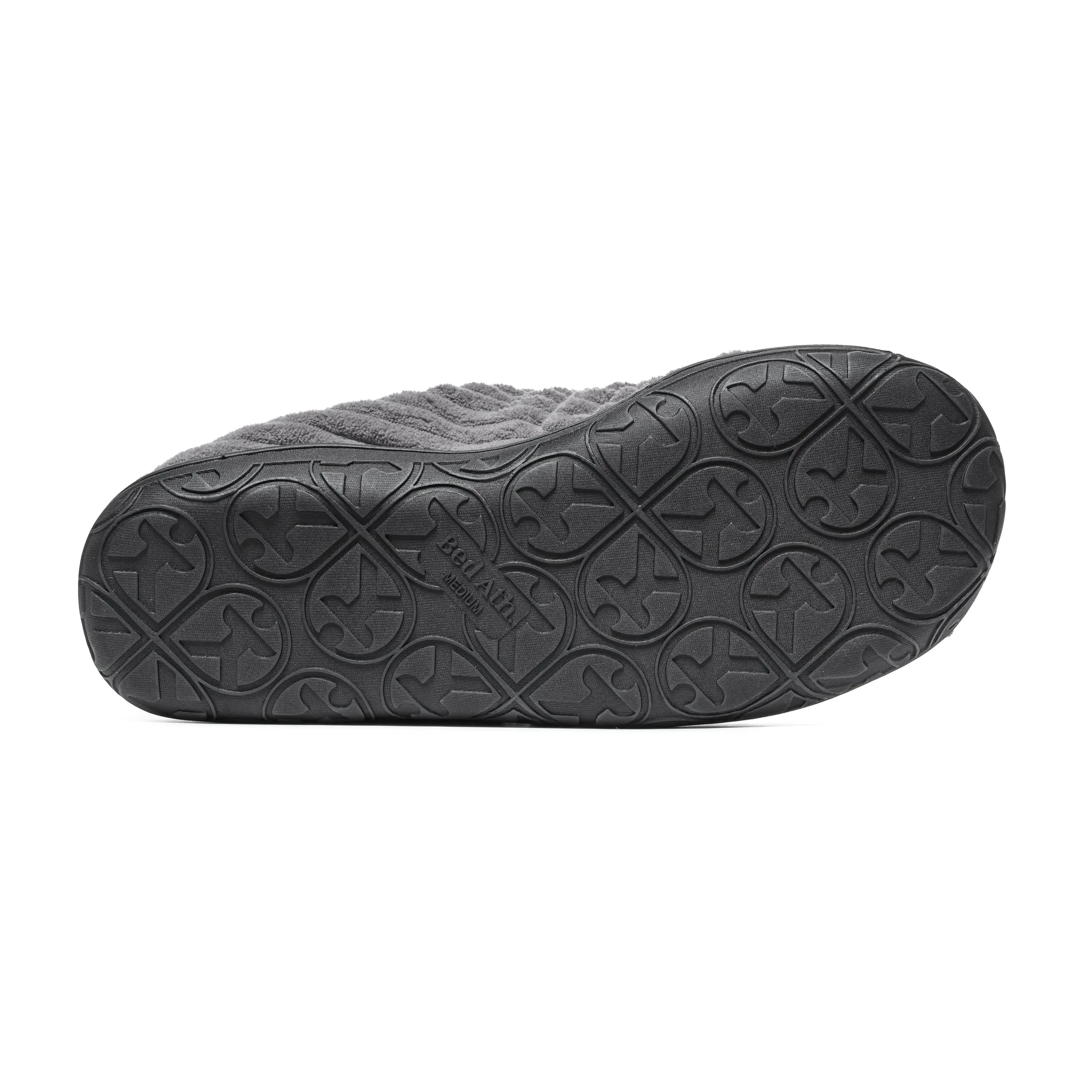 Jamie - Jumbo Cord Mule Slipper - Grey