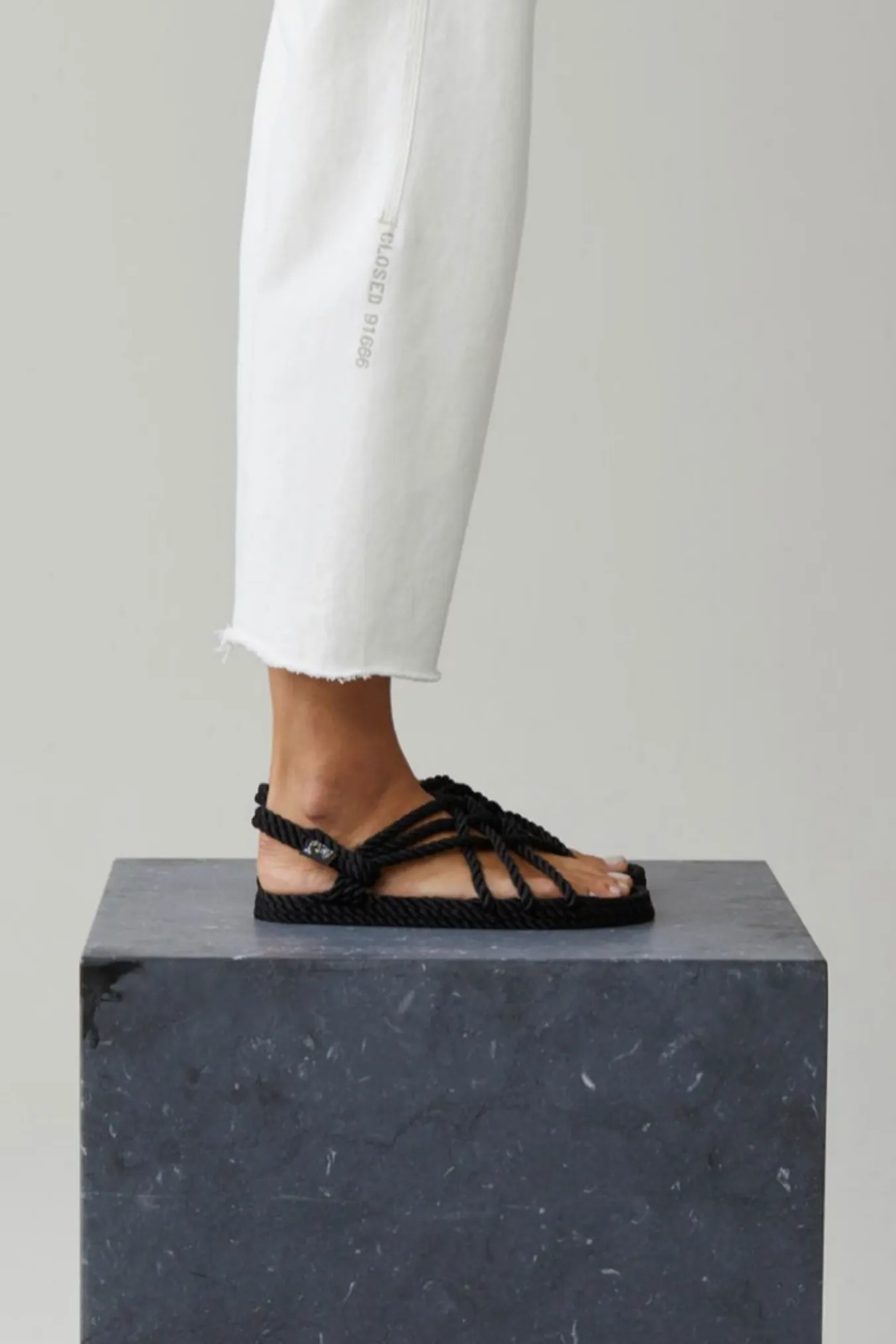 JC Sandal Black with Vibram Sole