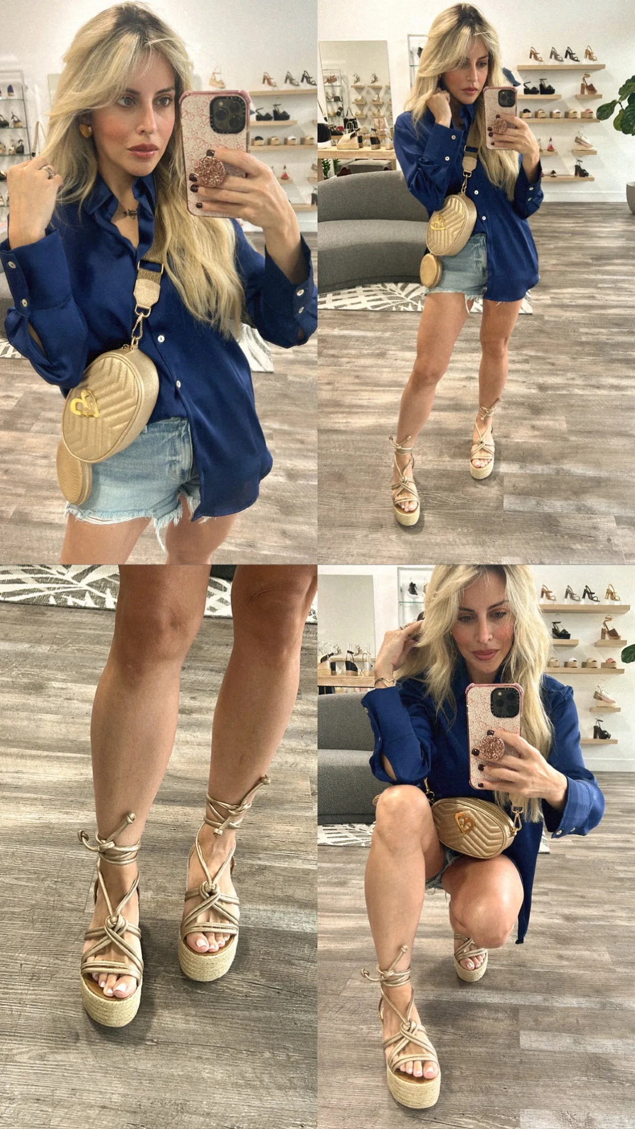 Kassy Espadrilles - Gold