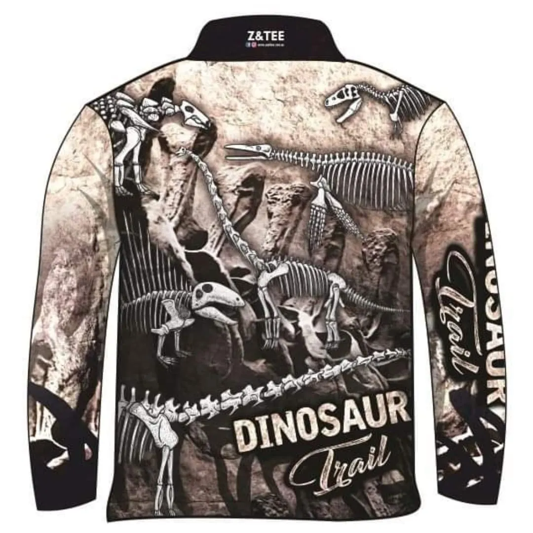 Kids | Dinosaur Trail Fossils Bone Fishing Shirt ★Pre-Order★