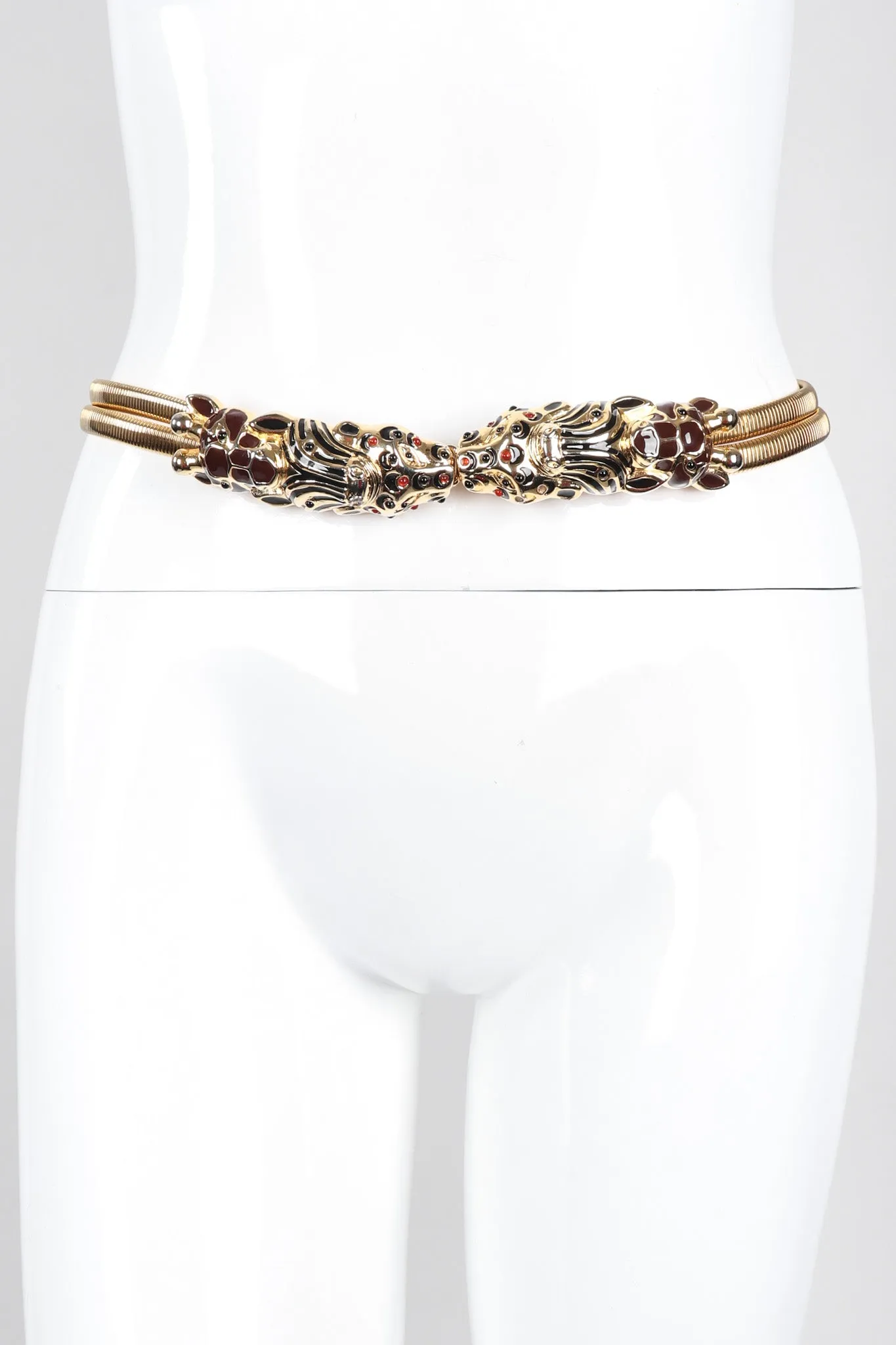 Kissing Animal Head Belt