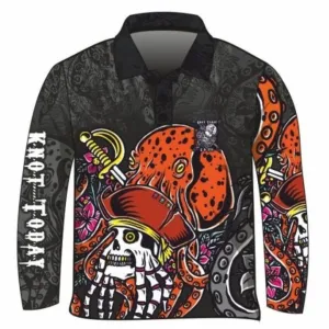 Knot Today | Black Ink Kraken Fishing Shirt ★Pre-Order★