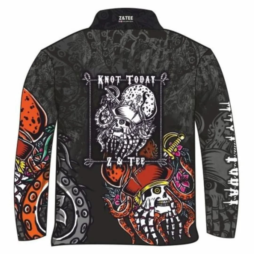 Knot Today | Black Ink Kraken Fishing Shirt ★Pre-Order★
