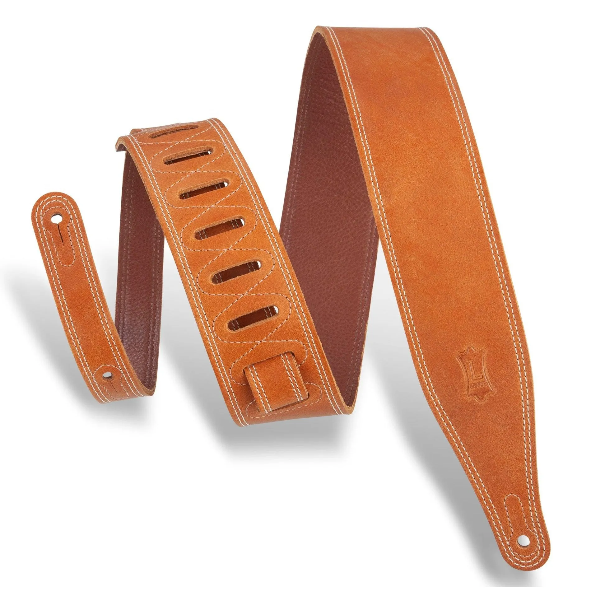 Levy's 2.5" Leather Guitar Strap M17BDS