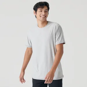 Light Heather Gray Active Crew Neck Tee