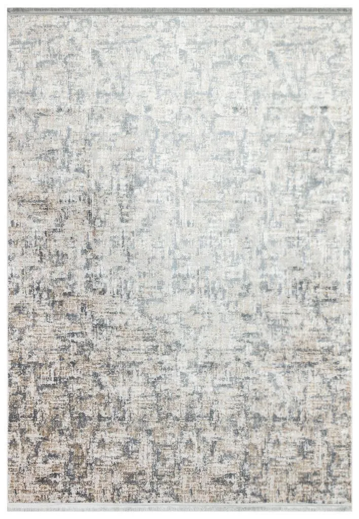 Lucca Washable Thin Yellow Kitchen Rug with Non-Slip Base 6042