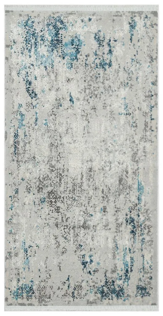 Luxia Modern Pattern Blue Living Room Rug 8612