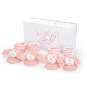 Luxury Baby - Puppy Baby Socks - Pink