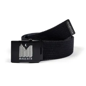 Magenta Skyline Buckle Up Belt - Black