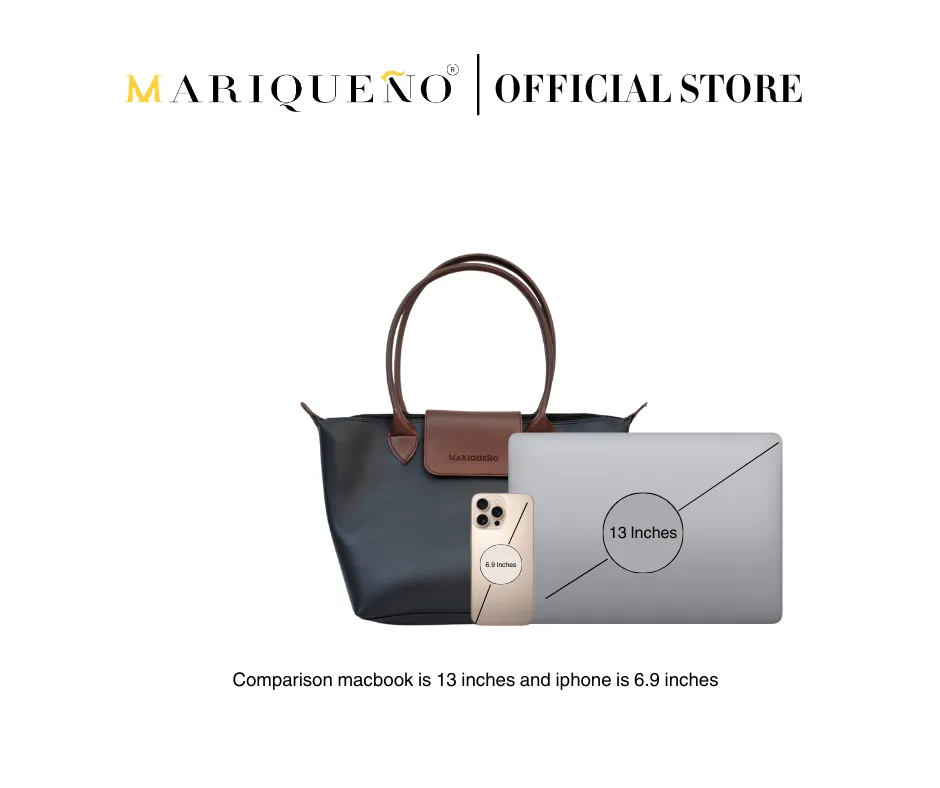 MARTHA Leather Tote Bag in Black