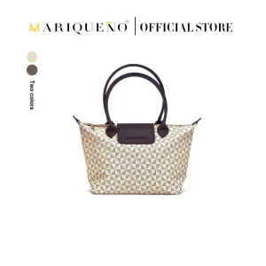 MARTHA Leather Tote in Sandstone Geo