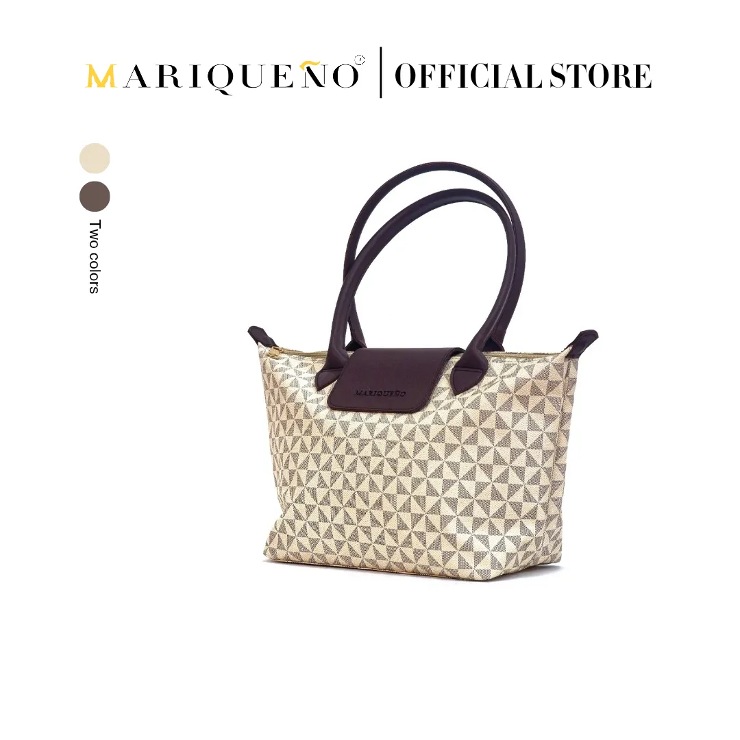 MARTHA Leather Tote in Sandstone Geo