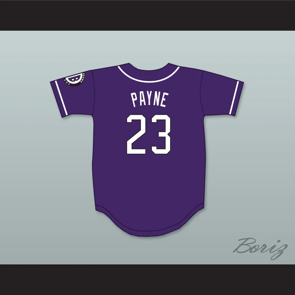 Martin Payne 23 Morris Brown College Wolverines Purple Baseball Jersey