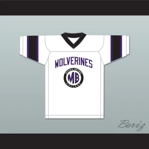 Martin Payne 23 Morris Brown College Wolverines White Football Jersey