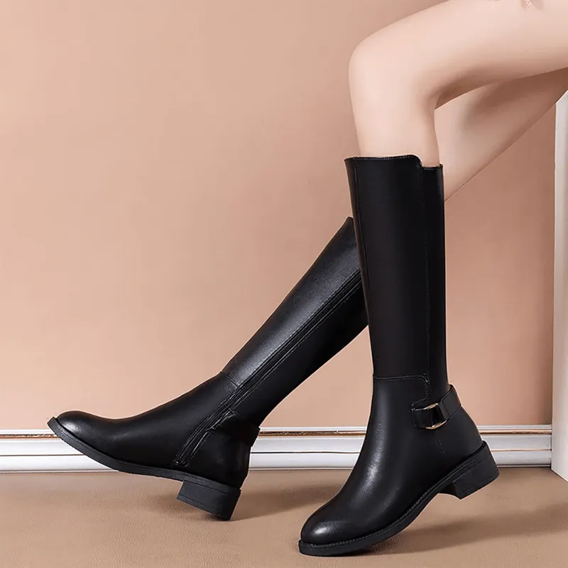 Mason | High Boots for Women PU Leather riding boots